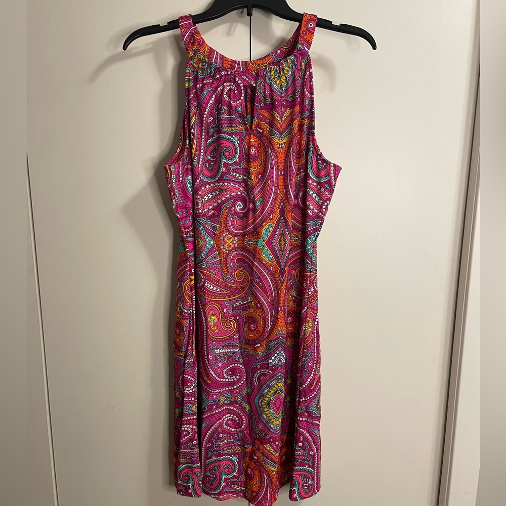 Jude Connally Paisley Print Dress Size M